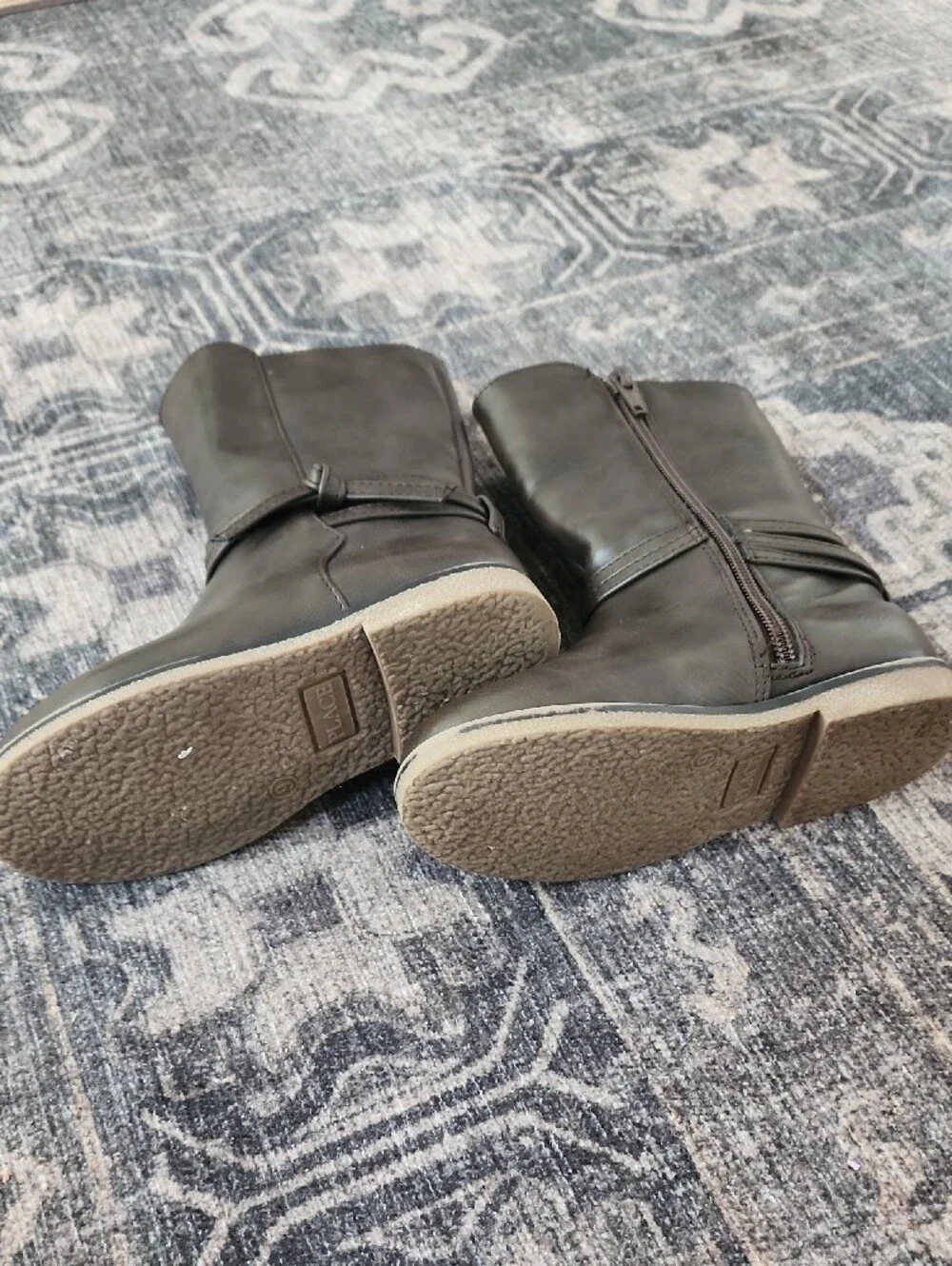 The Children's Place Brown Side-Zip Girls Mid-Calf Boots
